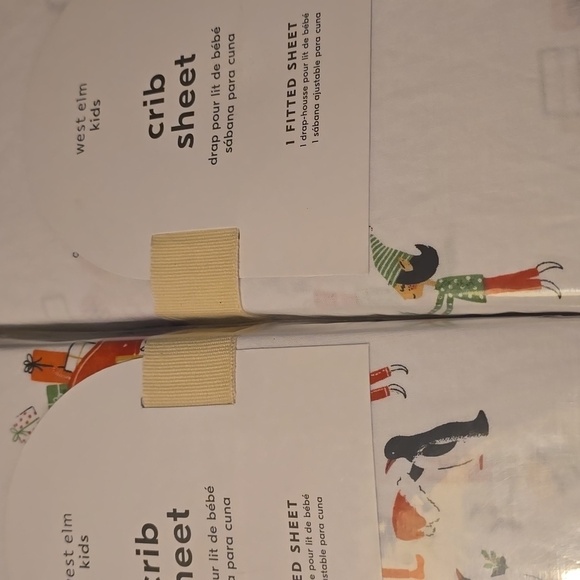 ❤️BUY 2 GET 1 FREE Santa's Workshop Crib Fitted Sheet, Retail Price $45.00US - Picture 9 of 10